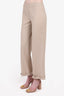 Akris Punto Tan Wool Straight Leg Pants Size S