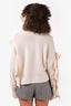 3.1 Phillip Lim White Wool Ruffle Detailed Sweater Size S