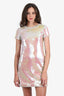 Mauro Grifoni Iridescent Sequin Short Dress Size 40