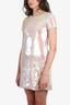 Mauro Grifoni Iridescent Sequin Short Dress Size 40