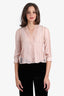Alice + Olivia Pink Lace L/S Top Size XS