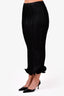 Toteme Black 'Mazille' Midi Skirt Size M