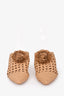 Ulla Johnson Brown Wicker Pointed Mules Size 39