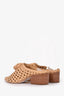 Ulla Johnson Brown Wicker Pointed Mules Size 39