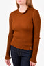 Pre-loved Chanel™ Brown Cashmere/Silk Textured Top Size 38