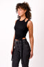 Dion Lee Black Cotton Tank Top Size XS