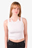Dion Lee White Cotton Tank Top Size S