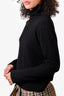 Fendi Jeans Vintage Black Embellished Turtleneck Sweater Size 46