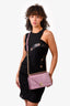 Christian Dior Pink Metallic Micro Cannage Medium Diorama Shoulder Bag