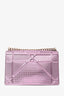 Christian Dior Pink Metallic Micro Cannage Medium Diorama Shoulder Bag