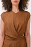 Vince Brown Silk Blended Maxi Dress Size 6