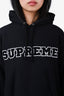 Supreme Black Logo Hoodie Size M Mens