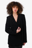 Max Mara Studio Black Blazer Jacket Size 12 US
