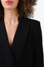 Max Mara Studio Black Blazer Jacket Size 12 US