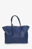 Prada Blue City Calf Twin Pocket Tote