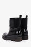 Moncler Black Patent Rubber Rain Boots Size 40