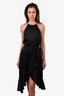 Zimmerman Black Silk Belted Ruffle Dress Size 2