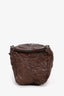 Givenchy 2017 Brown Distressed Leather Pandora Mini Crossbody Bag