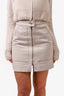 Isabel Marant Cream Denim Zip Skirt Size 36