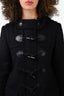 Burberry Brit Black Wool Duffel Coat Size 4 US