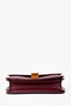 Celine 2019 Burgundy Leather Medium Classic Box Crossbody Bag