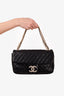 Pre-loved Chanel™ 2008/09 Black Quilted Lambskin Westminster Pearl Strap CC Flap Bag