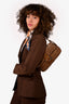 Fendi Brown Zucca Vinyl Baguette Shoulder Bag