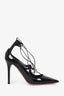 Jimmy Choo Black Patent Leather 'Vita' Heels Size 36
