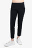 Zadig & Voltaire Black with Side Logo Strip Long Pants Size 34