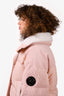 Moose Knuckles Pink Down Fleece Lined Puffer Jacket Size XS
