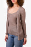Gabriella Hearst Grey Cashmere/Silk Knit Tank Top + Cardigan Set Size S