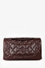 Pre-loved Chanel™ 2011/12 Brown Lambskin Quilted Jumbo Flap Bag