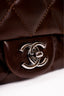 Pre-loved Chanel™ 2011/12 Brown Lambskin Quilted Jumbo Flap Bag