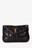 Saint Laurent 2020 Black Leather Small 'LouLou' Puffer Shoulder Bag