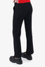 Chloe Black Criss Cross Wide Leg Trousers Size 38