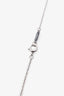 Tiffany & Co. Platinum Diamond Oval Key Pendant Necklace