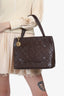 Chanel Brown Calfskin Quilted Medallion Tote Bag
