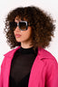Gucci Black GG Logo Square Frame Sunglasses