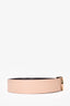 Salvatore Ferragamo Beige/Black Leather Reversible Gancini Buckle Belt Size 100