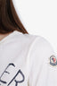 Moncler White Cotton Printed T-Shirt Kids Size L