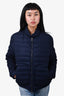 Moncler Navy Wool Quilted Puffer Jacket Size 2 Mens
