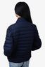 Moncler Navy Wool Quilted Puffer Jacket Size 2 Mens