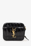 Saint Laurent Black Patent Leather Mini Vicky Camera Bag