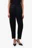 Stella McCartney Black Wool Pleated Trousers Size 38