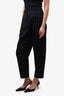 Stella McCartney Black Wool Pleated Trousers Size 38