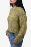 Frame Yellow Alpaca Cropped Sweater Size XS