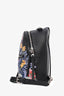 Fendi Black Floral Print Mini Backpack