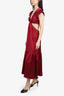 Jason Wu Red Side Cut-Out Front Knot Maxi Dress Size XS