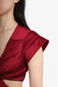 Jason Wu Red Side Cut-Out Front Knot Maxi Dress Size XS