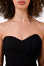 Prada Black Strapless Pleated Mini Dress Size 40